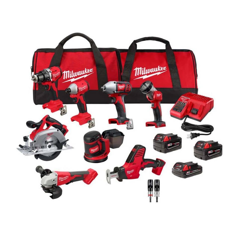 Milwaukee M18 18V 8-Tool Cordless Combo Kit