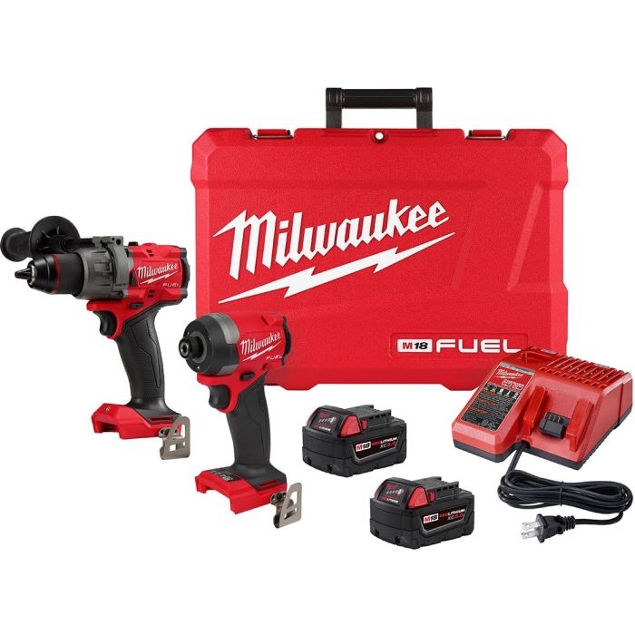 Milwaukee M18 FUEL 18V Brushless Hammer Drill & Impact Driver Kit