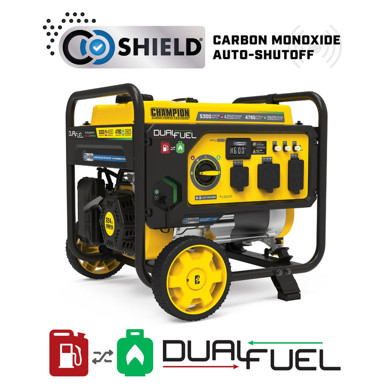Champion 4250W Dual Fuel Portable Generator 201279